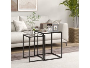 Table basse carré(e) coloris noir <strong>HAUSS SPOLE</strong> <strong></strong> - 42 cmx33 cm