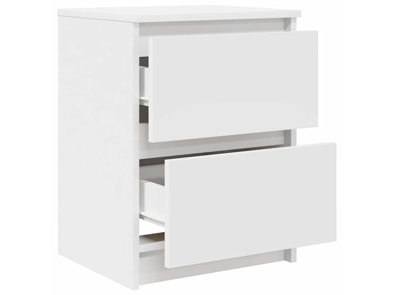  Meuble tv - banc tv - meuble de rangement blanc 40x35x54 cm bois d'ingénierie  - Conforama E