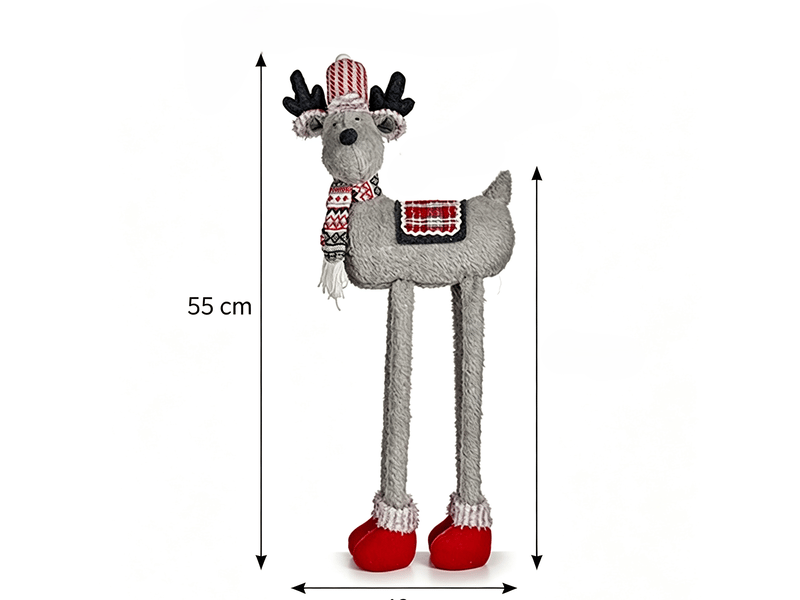  Renne de noël krist+ blanc rouge gris 1 m S3611561 - Conforama B