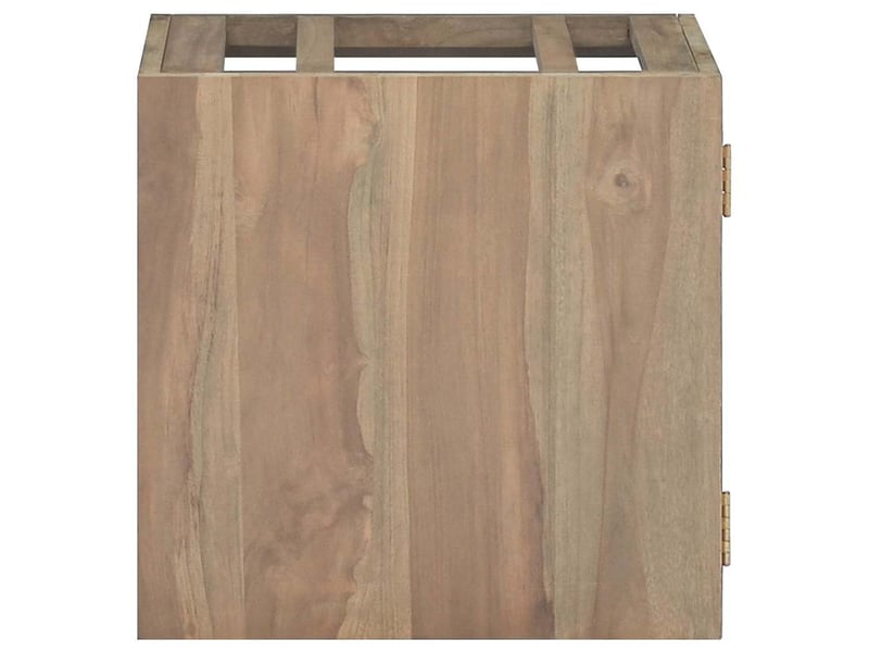  Armoire murale de salle de bain 46x25,5x40 cm bois teck massif  - Conforama A