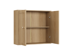 Armoire murale de salle de bains 61,5x20x56 cm effet chêne avec 2 portes