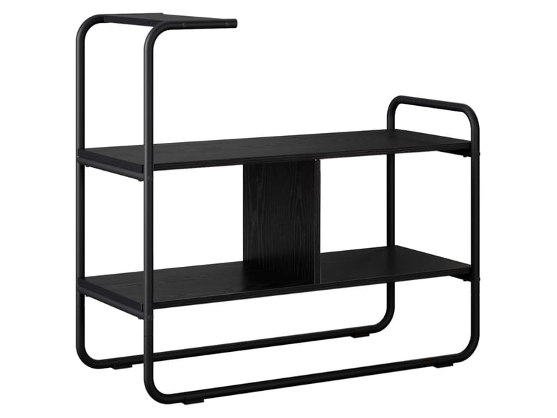  Vidaxl table console chêne noir 80 x 35 x 75 cm bois d'ingénierie  - Conforama A