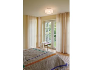Plafonnier aeron 40 textile blanc ,  h. 22,5 - ip20 - e27  nordlux intérieur