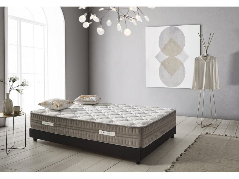 Matelas à mémoire de forme nature premium - fermeté équilibrée, 5 cm visco et supersoft, poignées 8435720039481 - Conforama D