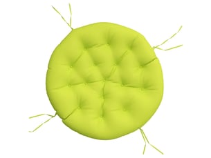 Coussin rond, coussin d'assise vert vif ø 100 x11 cm tissu oxford cf56635