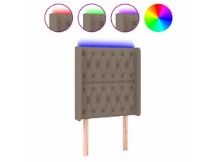 Tete de lit A poser largeur 83 cm   taupe