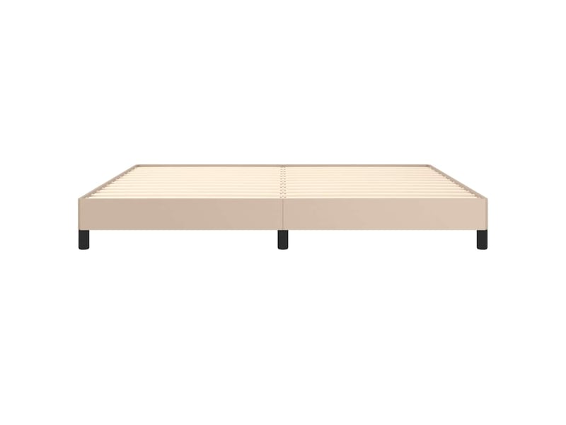  Lit double- lit adulte -  cadre de lit sans matelas cappuccino 200x200 cm similicuir  - Conforama D