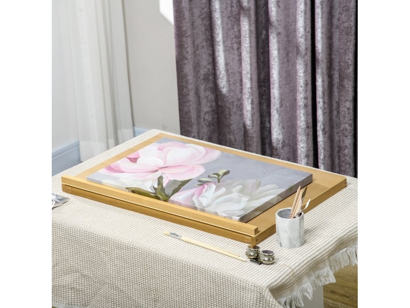  Chevalet de table pliable 75,8x51 cm réglable bois bois clair  - Conforama C