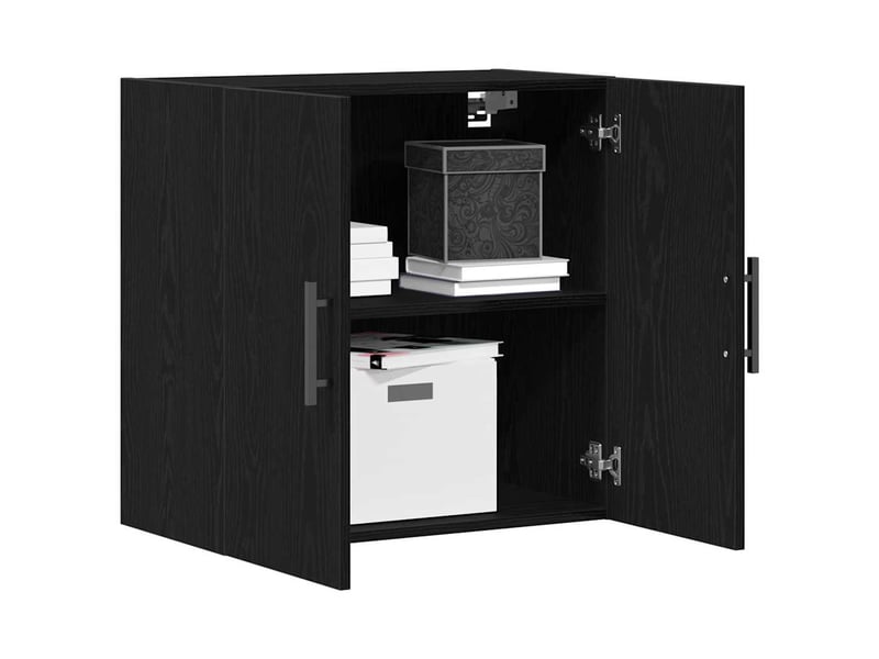  Meuble mural, meuble de rangement salon 60 x 31,5 x 60 cm bois d'ingénierie chêne noir  - Conforama C