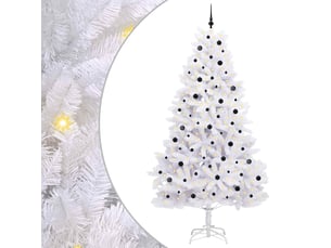 Sapin de noël artificiel, arbre de noël à branches articulées blanc 270 cm shl9772