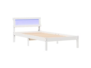 Lit simple 80x200 cm coloris blanc
