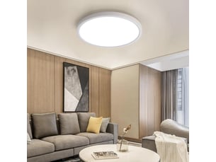 Plafonnier led rond 72 w à intensité variable avec télécommande (3000 k – 6000 k) – luminaire ultra-plat pour salon.