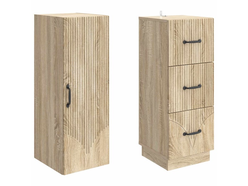 Ensemble de meubles 2 pcs, rangement de salon 33 x 34,5 x 87 cm bois d'ingénierie shl701 - Conforama D