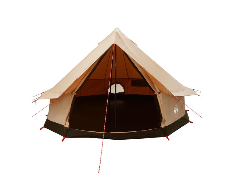 Tente de camping, tente familiale 8 personne crème polycoton - Conforama D