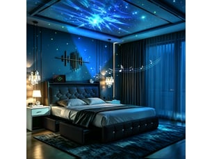 Lit 2 places 160x200 cm   EBD859Q-BK coloris noir