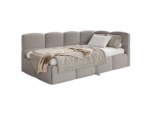 Lit 2 places 170x190 cm SELSEY Cloudy coloris gris