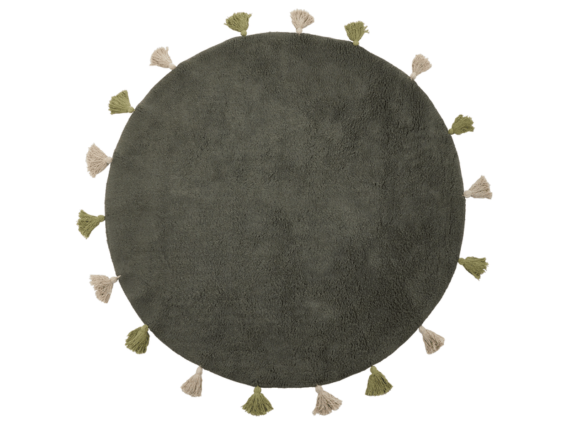 Tapis enfant kodinhi vert foncé ø 120 cm coton - Conforama A