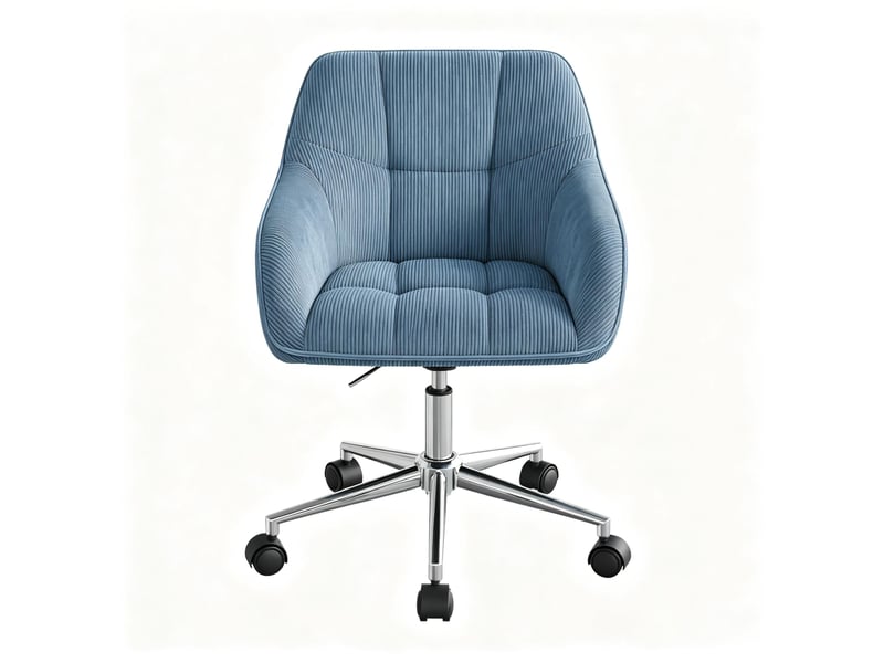  Chaise de bureau moderne pivotante avec dossier, fauteuil élégant et confortable  - Conforama A