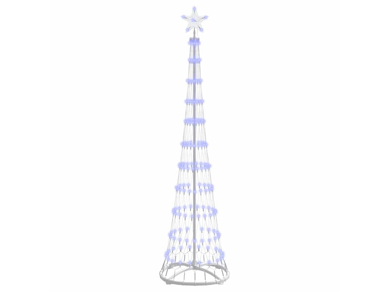  Arbre de noël, sapin de noël led bleu 51 x 51 x 190 cm métal  - Conforama A