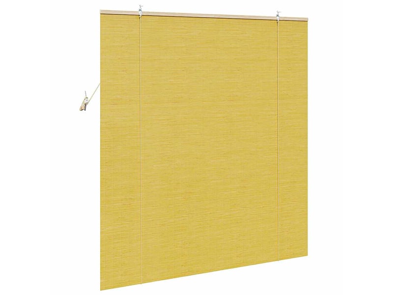  Store enrouleur, store à rouleau jaune 150 x 160 cm bambou cf45272  - Conforama E