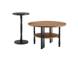 Table basse rond(e) coloris bicolore LPOSPI