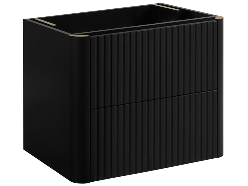  Meuble sous vasque suspendu linea 60 cm noir  - Conforama A