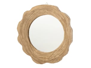 Miroir de salle de bain coloris beige <strong>PARIS PRIX</strong> <strong></strong> - 60 cm x 6 cm
