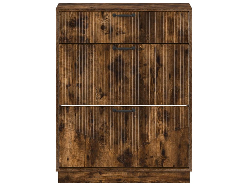  Meuble à chaussures, armoire à chaussures hoorn 78x24x100 cm bois d'ingénierie shl5541  - Conforama D