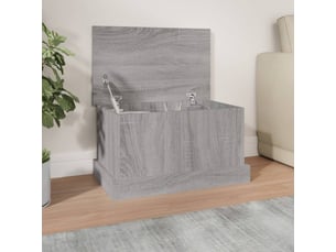 Boîte de rangement, coffre de rangement sonoma gris 50x30x28 cm bois d'ingénierie