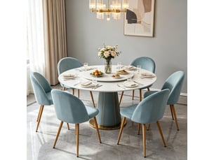 Chaise de cuisine chaise usage multifonction dossier incurvé style moderne ensemble de 6 chaises