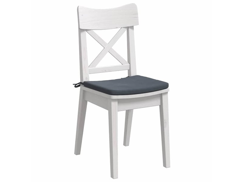 Lot de 4 coussins de siège, coussins décoratifs velours gris foncé 40 x 40 x 3 cm cf60038 - Conforama C