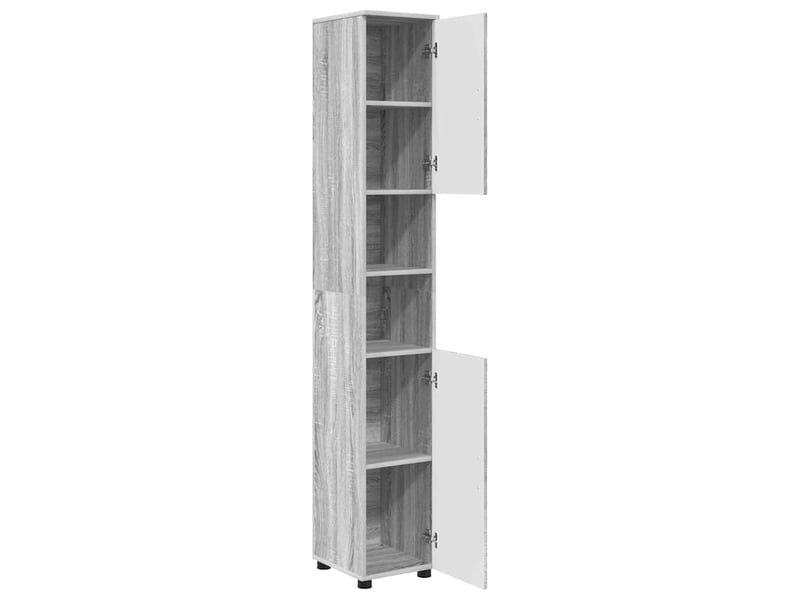 Cabinet de salle de bain, armoire salle de bain gris sonoma 30 x 35 x 192 cm cf65372 - Conforama E