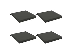 Lot de 4 coussins de siège, coussins d'assise soest 100 % polyester cf60127