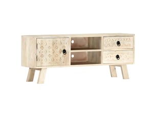 Meuble tv coloris beige 110 cm <strong></strong> <strong></strong>