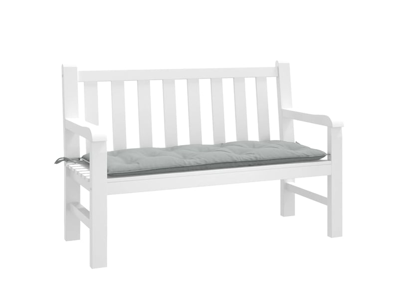  Coussin de banc de jardin, coussin d'assise gris clair mélangé 120x50x7 cm tissu cf52734  - Conforama B