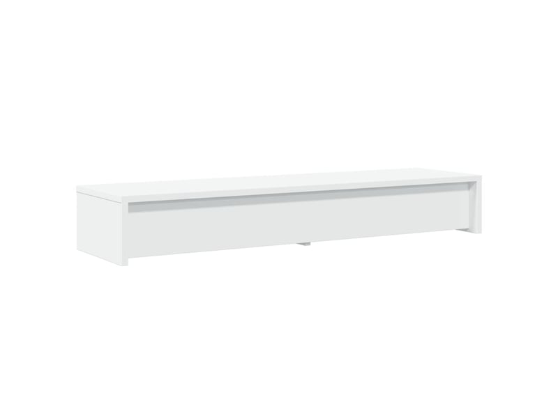  Support de moniteur table meuble bureau avec tiroirs bois d'ingénierie blanc 02_0044934  - Conforama E