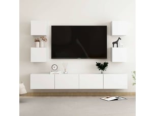 Meuble tv coloris blanc  <strong></strong>  <strong></strong>