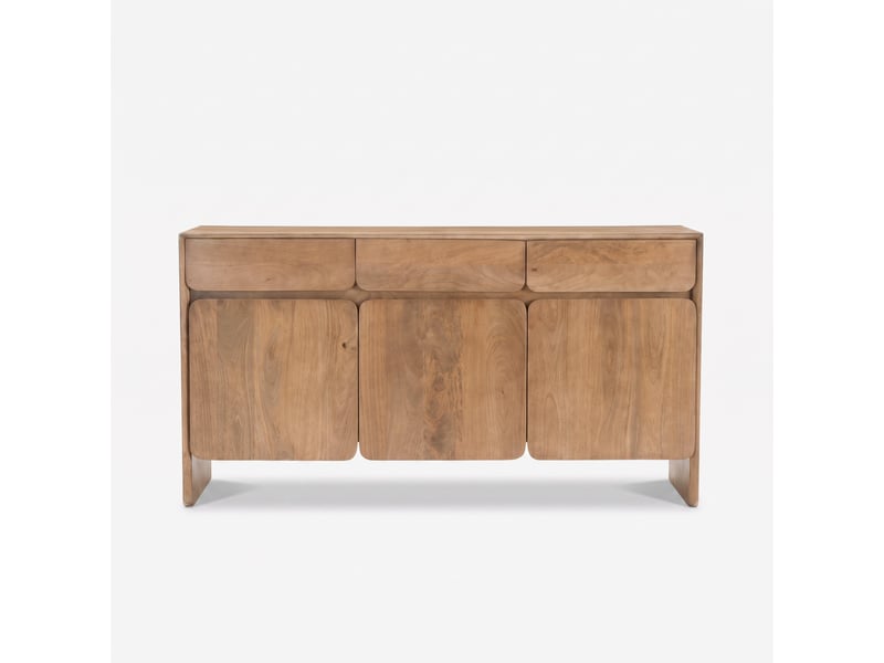 Buffet en bois de manguier marron clair-achille Achille - Conforama A