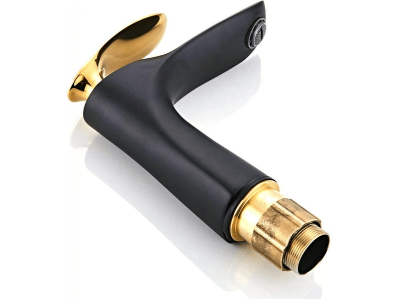  Robinet mitigeur de lavabo noir et or - robinet mitigeur de lavabo  - Conforama E