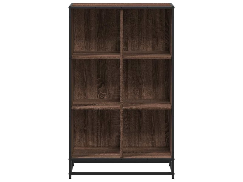  Bibliothèque, étagère de rangement chêne marron 65,5x33x107,5 cm bois d'ingénierie  - Conforama D