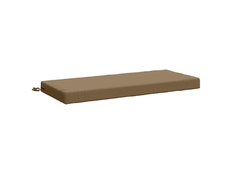  Lot de 2 coussins de banc, coussins d'assise soest 100 % polyester taupe cf57471  - Conforama D