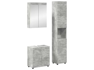 Ensemble de mobilier de salle de bain tulum 3 pc gris béton cf64720