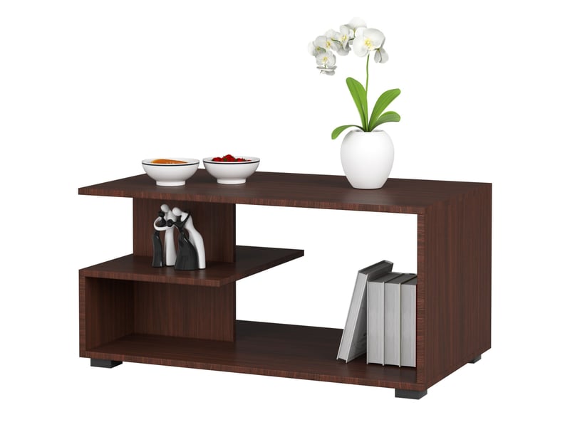 Table basse akord pin wengé 90 cm 90x51x45 cm PIN - Conforama B