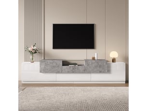 Meuble tv coloris blanc 33 cm <strong>ATELIER CONFORTIEL</strong> <strong></strong>