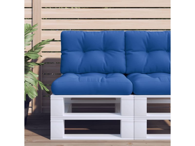  Coussin de palette, coussin de chaise, coussin de canapé bleu royal 50x40x12 cm tissu cf55320  - Conforama B