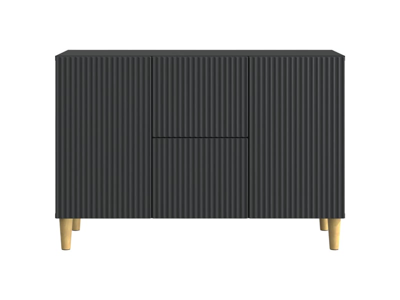  Buffet - bahut - meuble de rangement noir 89 x 34,5 x 60 cm bois d'ingénierie  - Conforama E