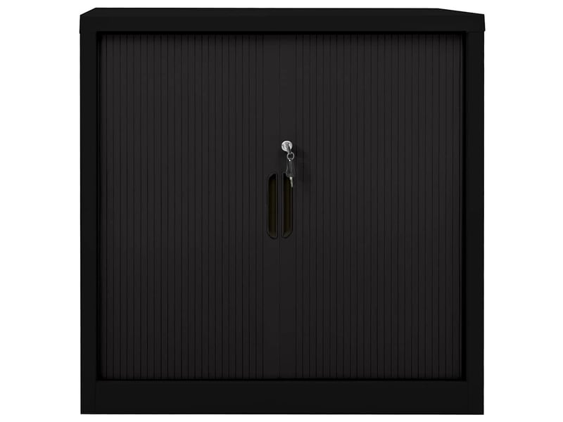  Armoire de rangement, armoire à portes coulissantes noir 90x40x90 cm acier  - Conforama A