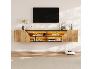 Meuble tv coloris noir 180 cm CozyNest