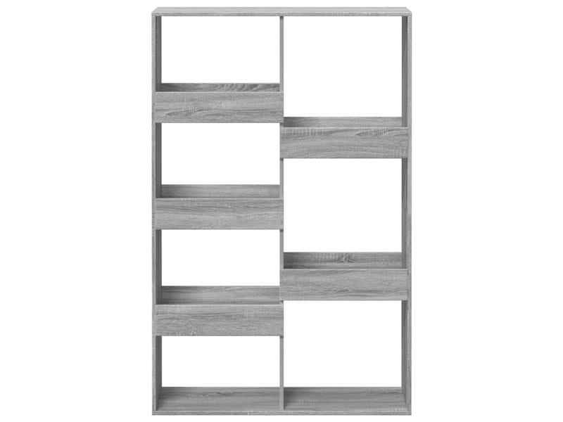 Cloison bibliothèque, meuble de rangement sonoma gris bois d'ingénierie shl8810  - Conforama D