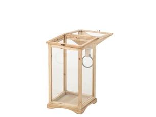 Lanterne en bois chamonix 61cm naturel